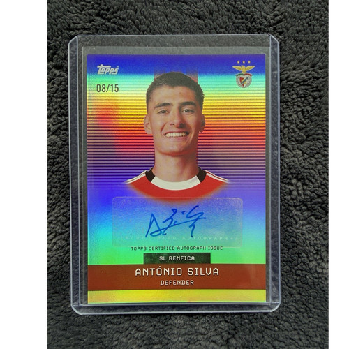Topps Team Set SL Benfica 2025-26 António Silva Headshot Heroes Auto HH-SI 08/15