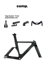 Comp Cycles Vega Track System Carbon Fiber Bike Frameset w/ Components Large