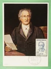 DR WHO 1957 FRANCE FDC GOETHE MAXIMUM CARD R48590