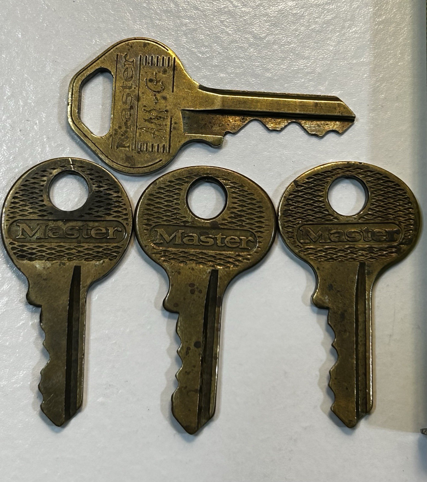 Vintage Master Lock Keys Lot (4) – Brass Collectible | eBay