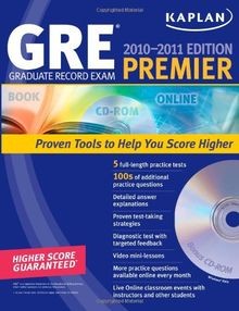 Kaplan GRE Exam 2010-2011 Premier with CD-ROM (Kaplan GR... | Buch | Zustand gut