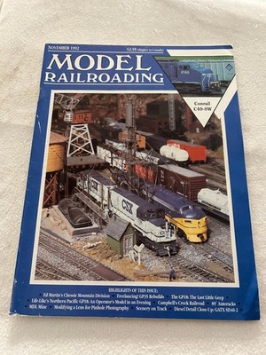 Model Railroading Magazine November 1992 Conrail C40-8W GP18 CSX Trains