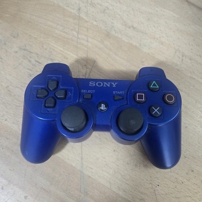 Sony PS3 Blue DualShock 3 Six Axis Wireless Controller   Blue OEM CECHZC2U