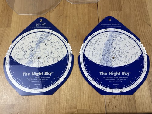 2 The Night Sky Planisphere 30°N-40N Latitude + Southern Hemisphere - Picture 4 of 5