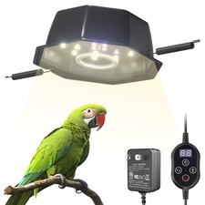 GlowUp 10W Bird Cage Light, Full Spectrum Light for Birds with Chew Guard, UV...