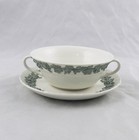 Wedgwood Queensware Celadon Green Shell Edge Cream Soup Bowl Multiple Available