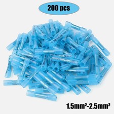 Heat Shrink Butt Connectors 16-14 AWG, 200Pcs Waterproof Electrical Crimp Splice