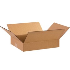 15 x 12 x 3 Corrugated Cardboard Boxes, Flat 15"L x 12"W x 3"H, Pack of 25  ...