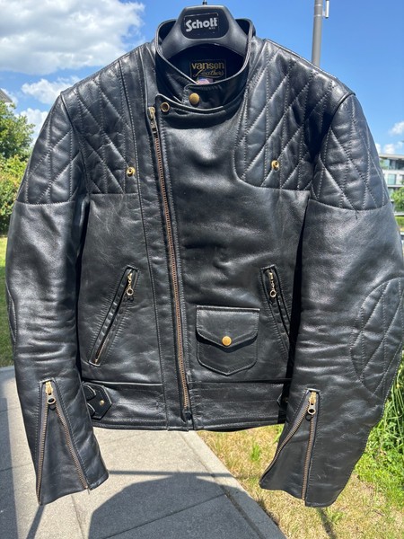 Vanson Chopper Biker Lederjacke D-Pocket Gr. US 40 M L