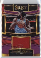 2018 Panini Select Throwback Memorabilia Purple Prizm 96/99 DeAndre Jordan 6k2