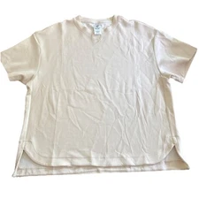 Member's Mark Ladies Relaxed Fit 4 Way Stretch Short Sleeve Luxe Tee Large NWOT