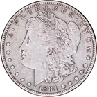 1884-S $1 Morgan Silver Dollar ~ VF