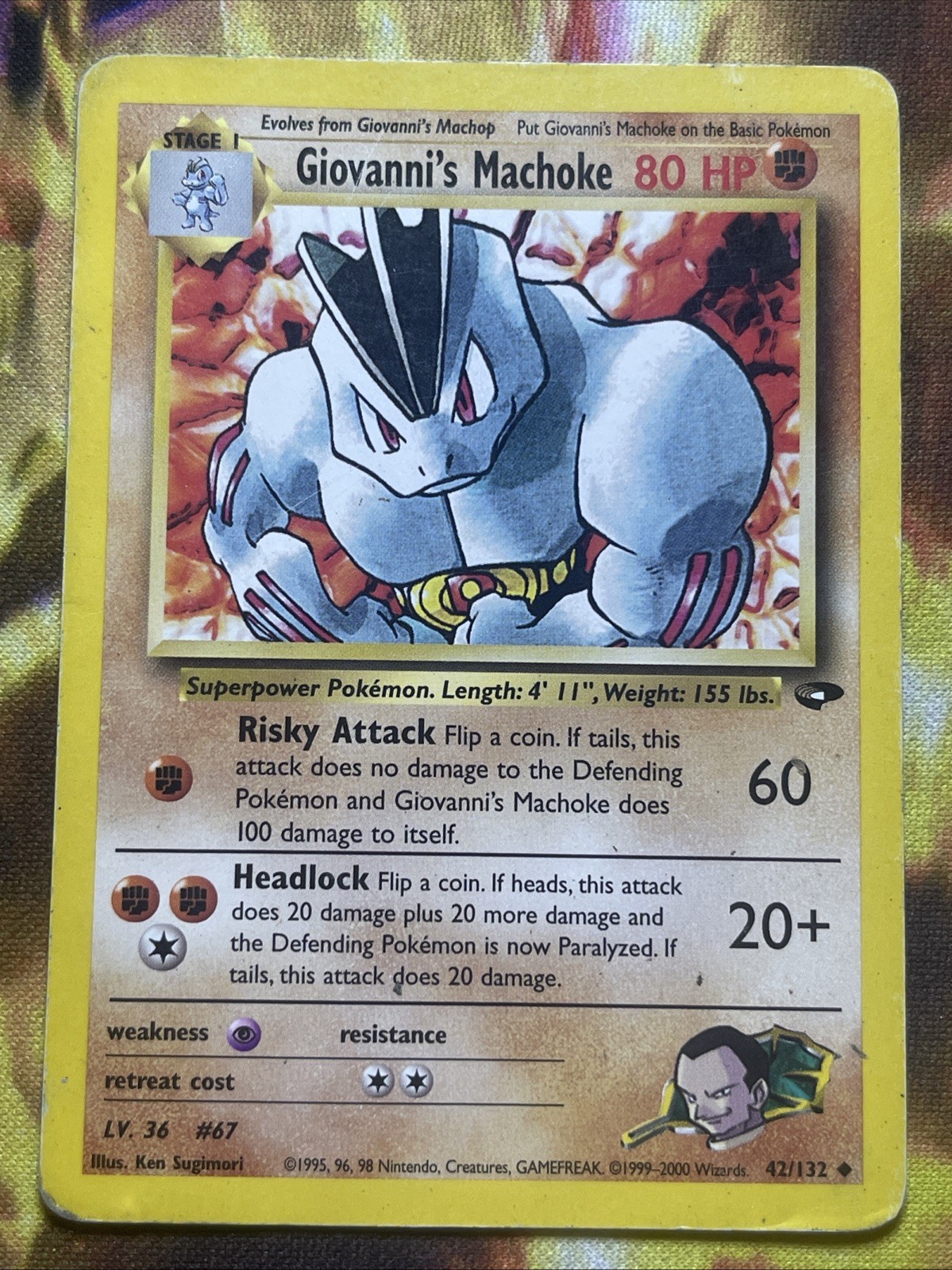 Giovanni's Machoke 42/132 Gym Challenge Regular