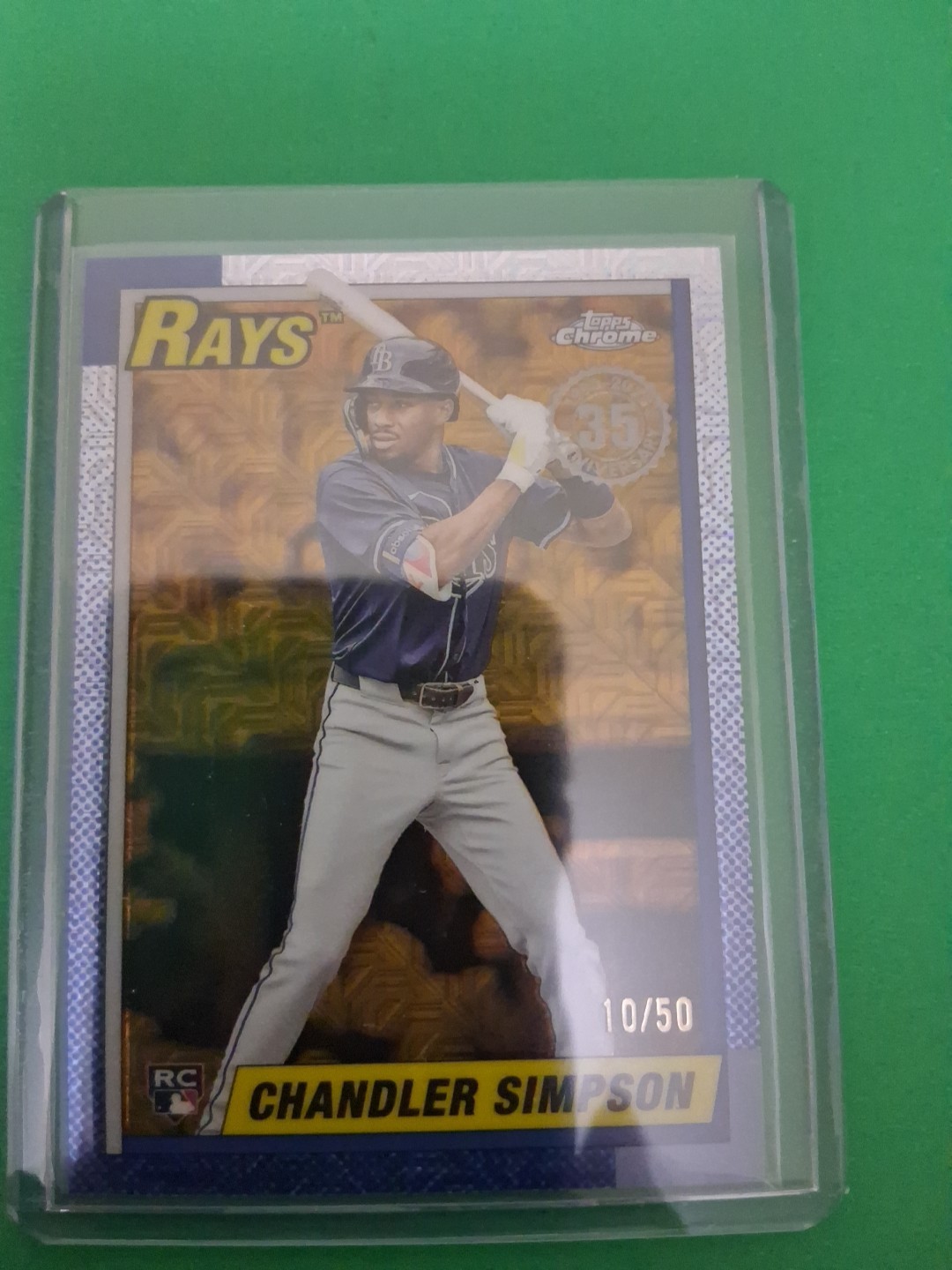 2025 Topps Update Chandler Simpson 1990 Topps Silver Pack #U90C-27 RC Gold /50