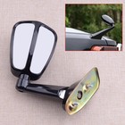 Black Right Side Engine Hood Fender Blind Spot Rearview Mirror Wide Angle Mirror