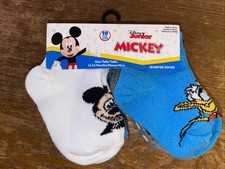 Disney Junior Infant Mickey 10 Pairs Of Quarter Length Socks Size 12-24 Months