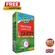 Fast Acting Lawn Seed with Protective Blue Coating - Covers 50 m2, 1.5 kg 16.66 per kilo