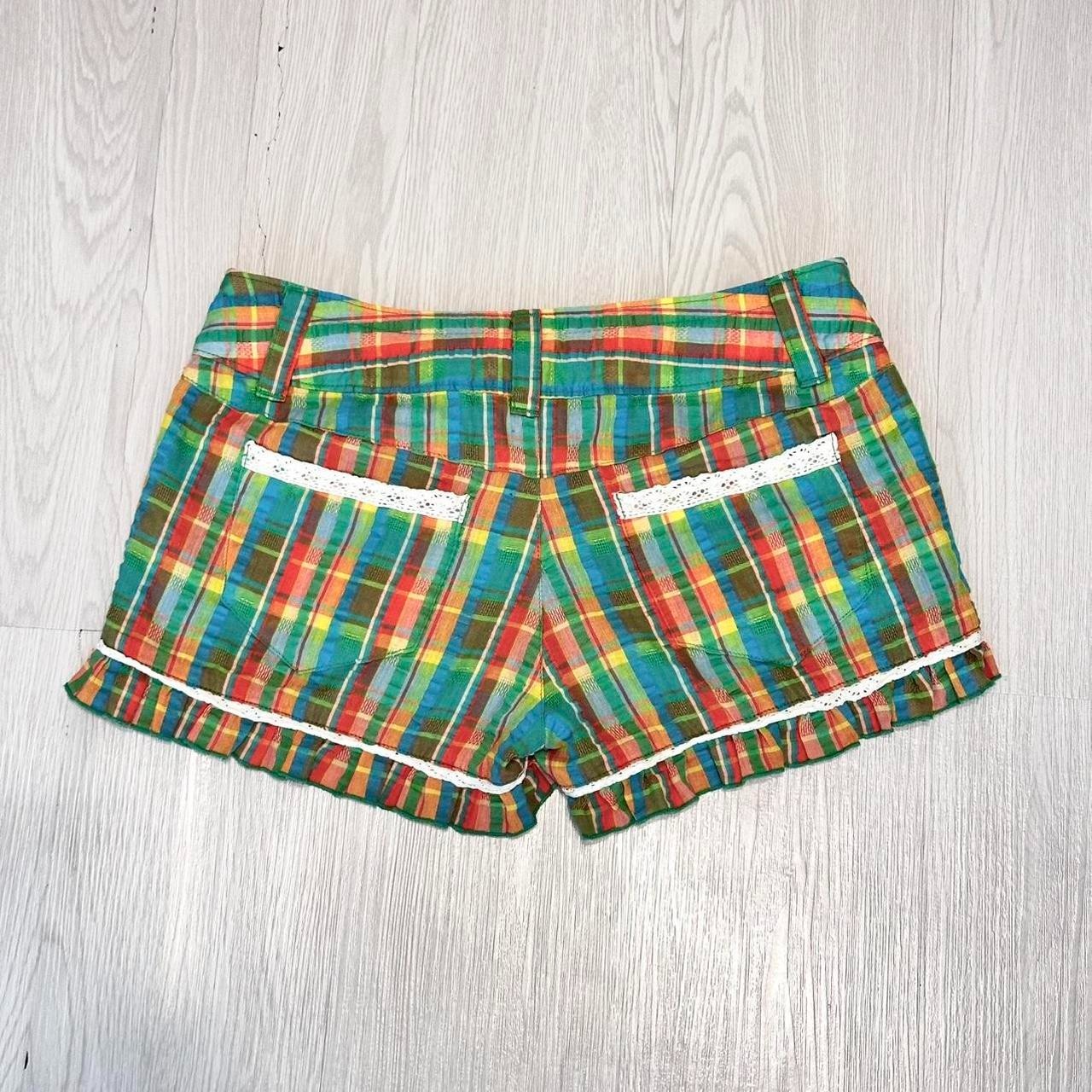 UNIQUE CHECK PATTERNED SHORTS - image 3