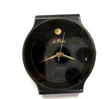 Vintage Le Baron Quartz Thin Ladies Classic Watch ALL-Black Japan Movt. 4 parts