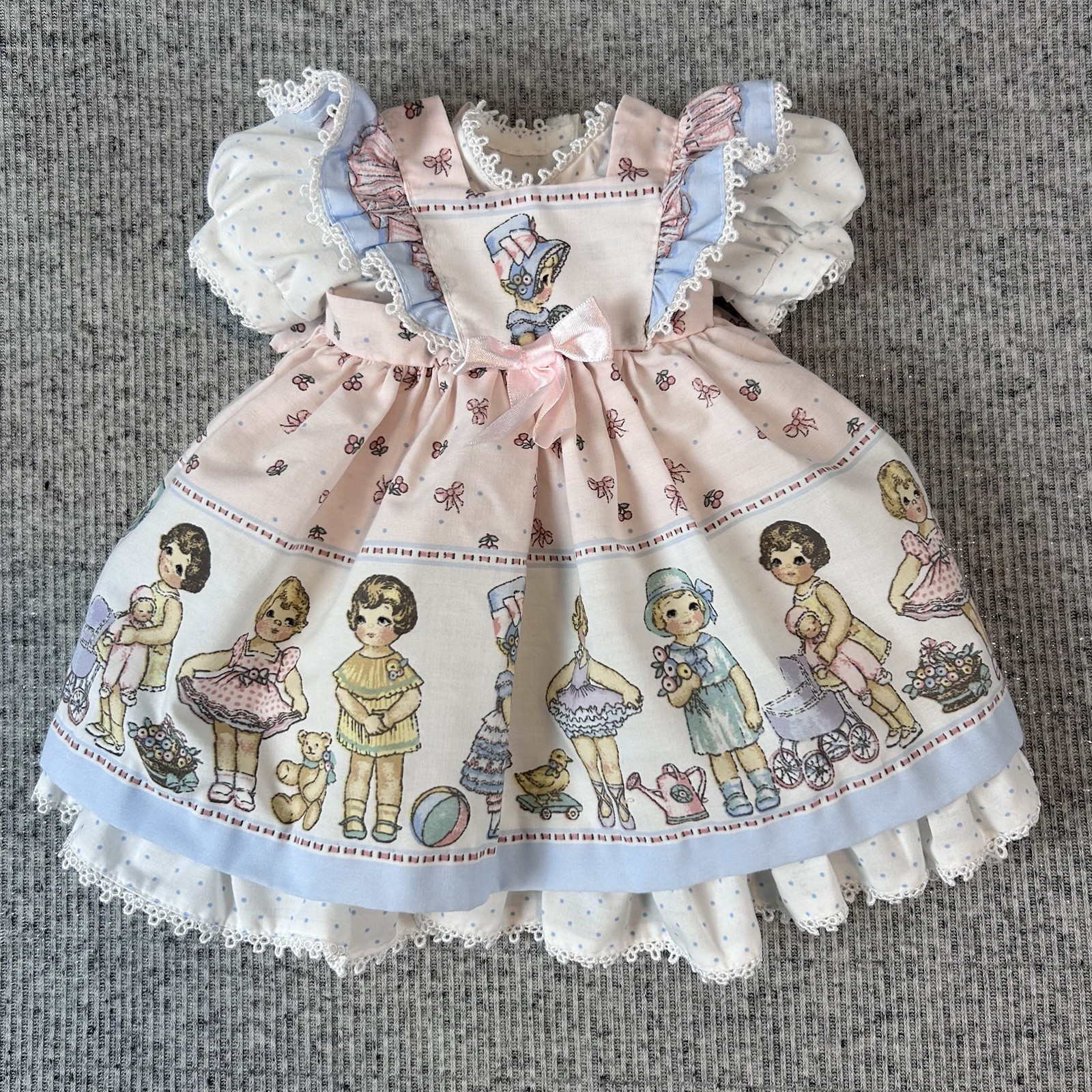 Daisy Kingdom Dress Paper Dolls For 18” Doll Pinafore 2 Piece - Sm Flaw Plz Read
