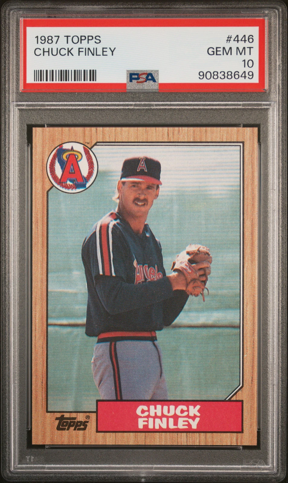 Chuck Finley trading card