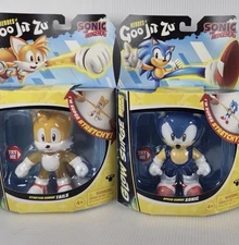 Heroes Of Goo Jit Zu  Tails & Sonic Glows In The Dark & Stretchy 5"  New