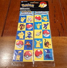 Pok mon 2017 Glossy Paper Sticker Set 8 Strips Multicolor Pikachu Friends