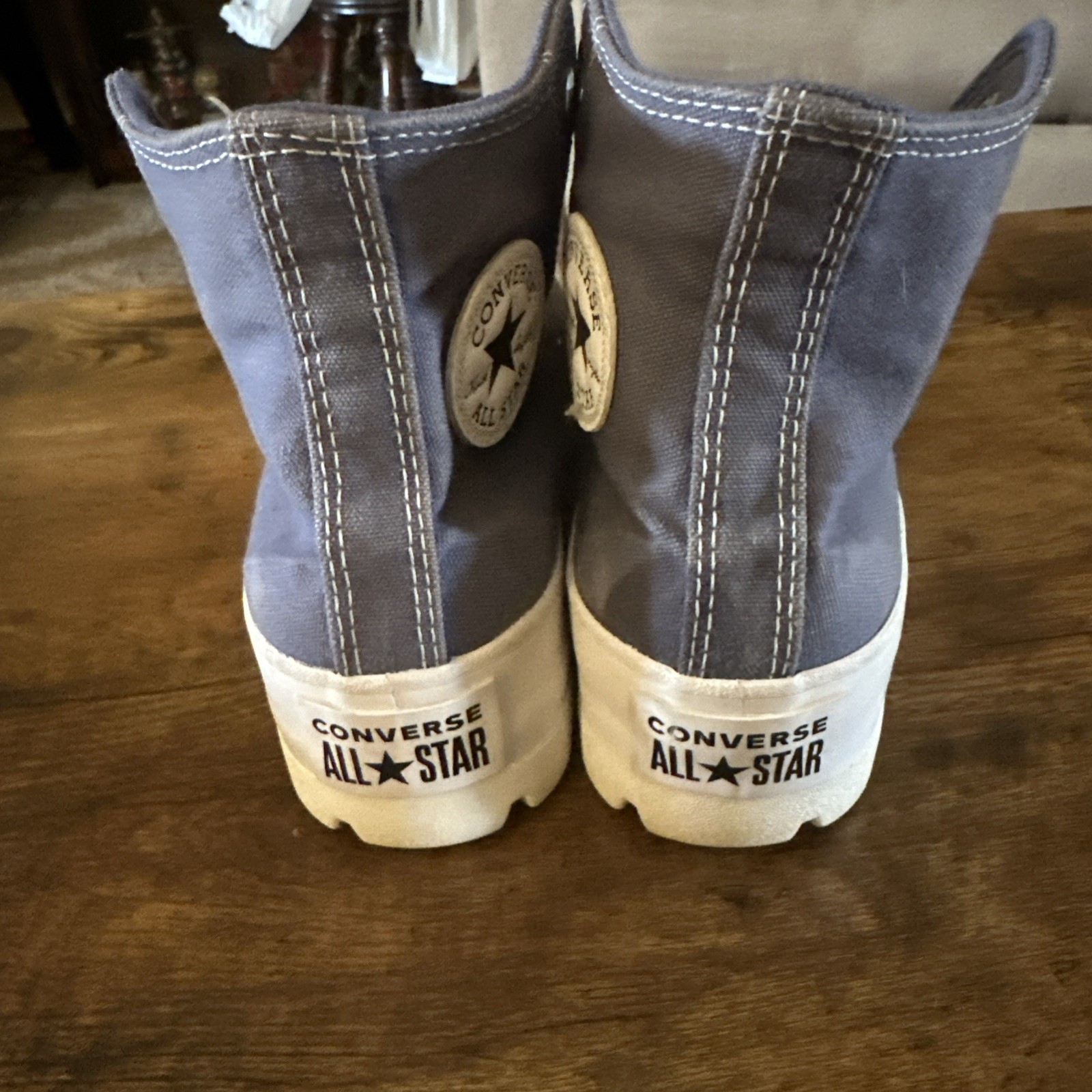 Converse Women's Chuck Taylor All Star Lugged Blue/Gray Canvas Shoes Sz 5.5 thumbnail 6