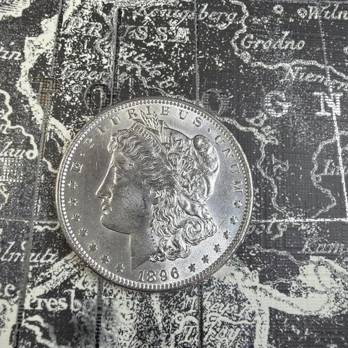 1896 (P) Morgan Silver Dollar Choice Brilliant Uncirculated Gorgeous