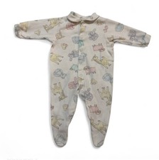 VTG 90s/Y2K Carter's Pastel Animal Print Footed Sleeper - Size 3-6M