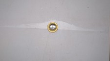 Delta 4 Inch Brushed Gold Round Shower Floor Drain With Gasket And Snap-in Drain