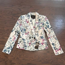Daks London Woman’s Floral Blazer Size US 2 (UK 6) NWT