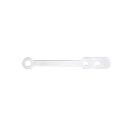 Comair Silikonbänder kurz flach 50 Stück 73 mm
