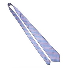 Men's 100 Silk Pink/blue Tie 59 Hand Made Pattern Square