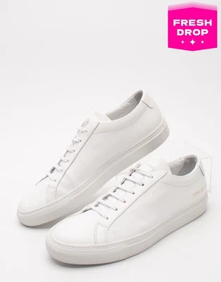 RRP€430 COMMON PROJECTS Leather Low Top Sneakers US9 UK6 EU39 White - Image 1 of 4