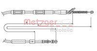 Metzger Autoteile Seilzug, Feststellbremse 17.1446 FüR Toyota