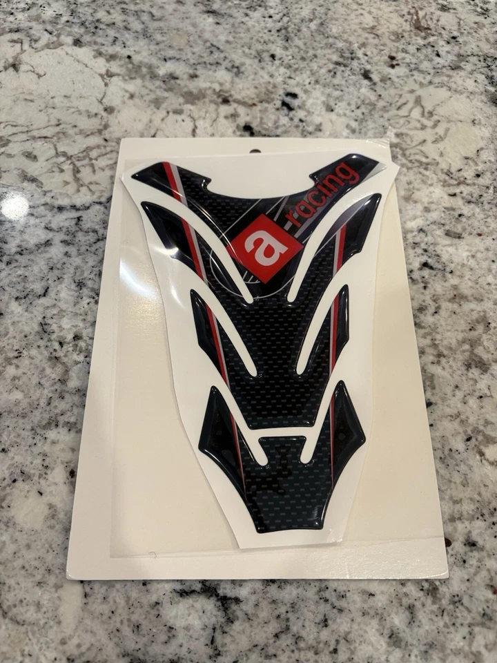 3D Gel Carbon Fiber Fuel Tank Pad Protector For Aprilia Motorcycles + 3M Tape - Image 2 of 3