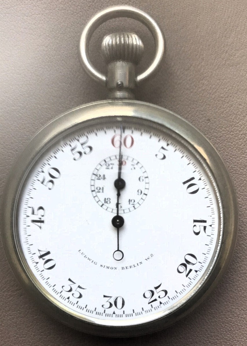 xLudwig Simon Berlin Stoppuhr kaiserliche Fliegertruppe WK WW1 I