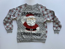 SANTA Christmas sweatshirt unisex kids sz XL