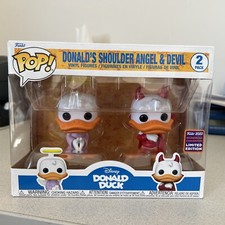 Funko Pop! Paquete de 2 DONALD'S HOMBRO ÁNGEL & DIABLO 2022 Maravilloso Pato Donald