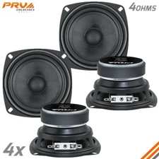 4x PRV Audio 4MR60-4 Midrange Loudspeakers Car Audio Speakers 4" 4 Ohms 240W