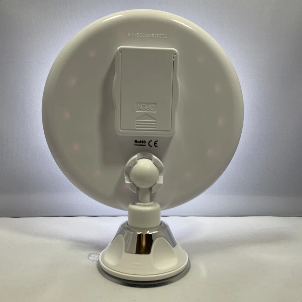 Zadro LED Lighted Z'Swivel Power Suction Mirror 10X Magnification Power 7.5"Tall - Image 3 of 4