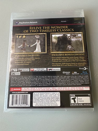 The Ico & Shadow of the Colossus PS3 NTSC SELLADO DE FÁBRICA IMPECABLE ESTADO BCUS98259 - Imagen 2 de 3