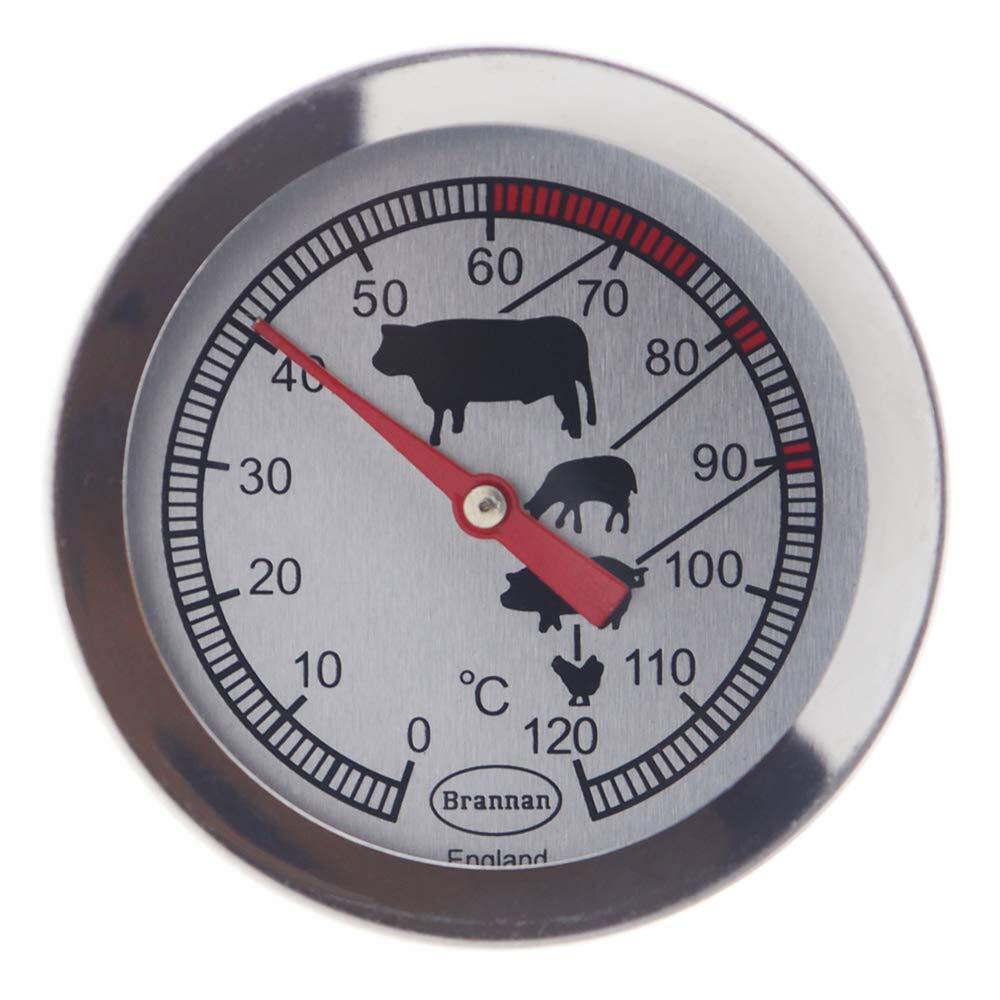 Meat Thermometer Probe Oven Proof Leave In Oven To Measure Meat Temperatures Wit
