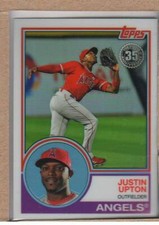 Justin Upton 90 2018 Topps Chrome 1983 '83 Silver Pack Refractor