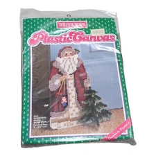 Distlefink Designs Old Fashioned Santa Door Stop Plastic Canvas Kit #75113 NEW