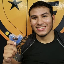 Karate MMA Boxing Mouth Guard (Black / Blue) (2 Sizes) Direct from Oral Mart