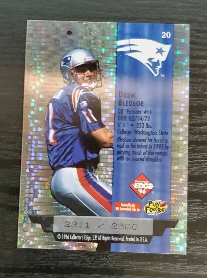 1996 Collector's Edge President's Reserve Air Force One #20 Drew Bledsoe /2500 - Image 2 of 2
