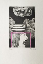 Helga Jahnke Radierung nummeriert signiert