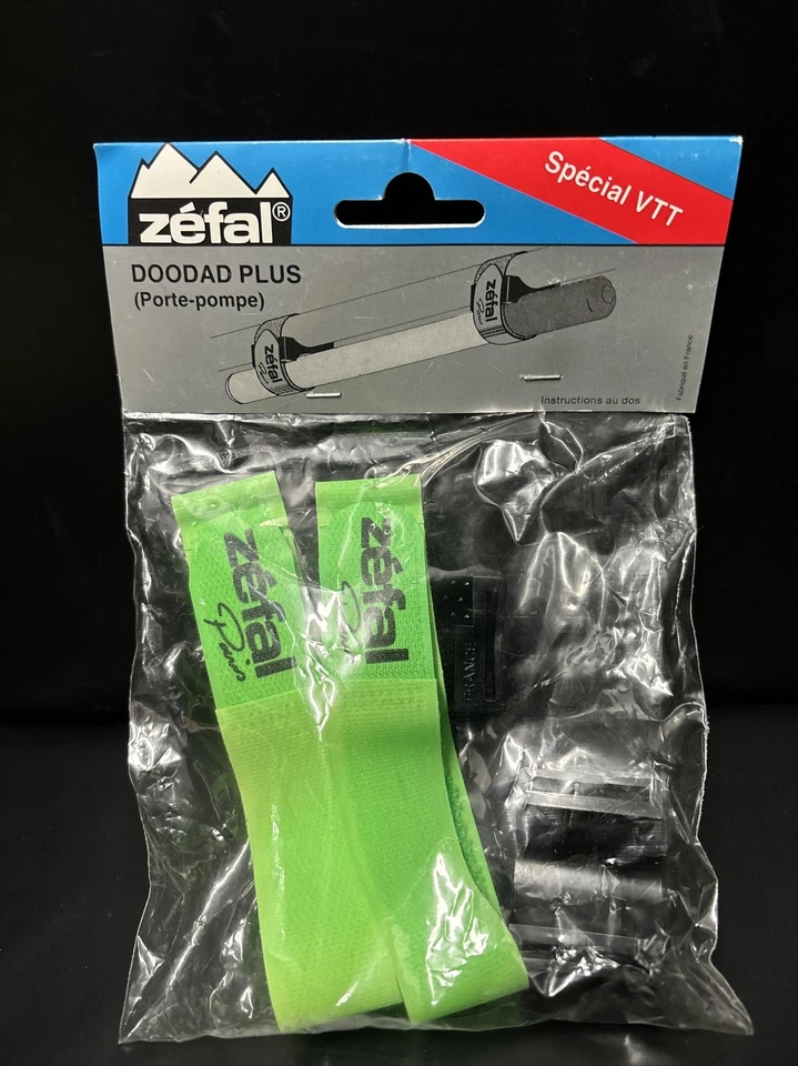 Nos Zefal Doodad Plus Verde Neón Gancho y Lazo Portátil Mini Bomba Soporte Correa Bicicleta Foto 2 de 4